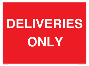 DELIVERIES ONLY